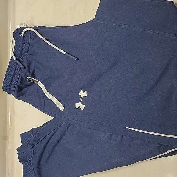 Under Armour Navy Joggers with White Accents - Picture 10 of 10